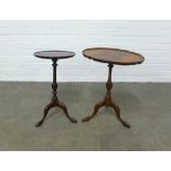 Mahogany wine table and a pie crust wine table, 445 x 52 x 34cm. (2)