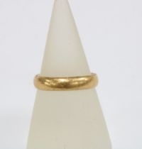 22carat gold wedding band, Birmingham 1946