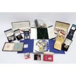 A quantity of vintage and later silver and costume jewellery together with a Lady's Seiko