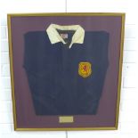 Scotland International Jersey, with Moremac stitched label, with embroidered lion rampant crest