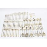 George V part suite of silver cutlery, Viners, Sheffield 1931