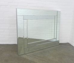 Contemporary wall mirror, 117 x 92cm.