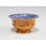 Wedgwood Fairyland orange lustre bowl, pattern No Z4825, 6 x 12cm