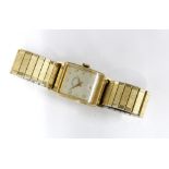Mid century Gents Lord Elgin wristwatch, case inscribed 'Presented by Ford Motor Co to Andrew W