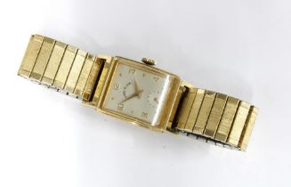 Mid century Gents Lord Elgin wristwatch, case inscribed 'Presented by Ford Motor Co to Andrew W