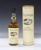 Glenesk 12 Years Old Single Malt Highland Scotch Whisky 75cl, 40% volume, in presentation tube.