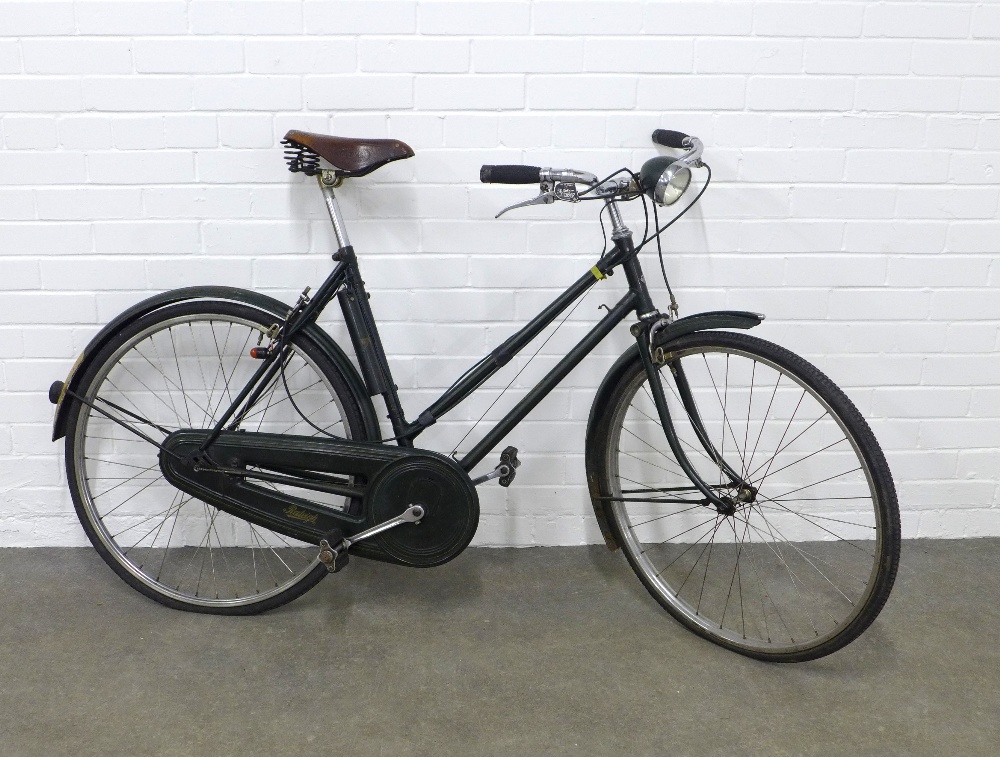 Lady's Vintage Raleigh bike, with Brooks BS6 Model seat, 175 x 96cm.