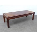 Chinese style coffee table, 138 x 41 x 56cm.