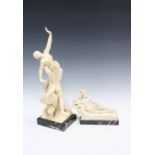 Two G. Ruggeri sculptures, Made in Italy, taller 42cm and a/f (2)