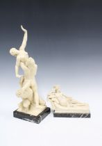 Two G. Ruggeri sculptures, Made in Italy, taller 42cm and a/f (2)