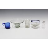 Collection of glass to include a Bristol Blue tankard and Venetian style glass etc (5) )some a/f)