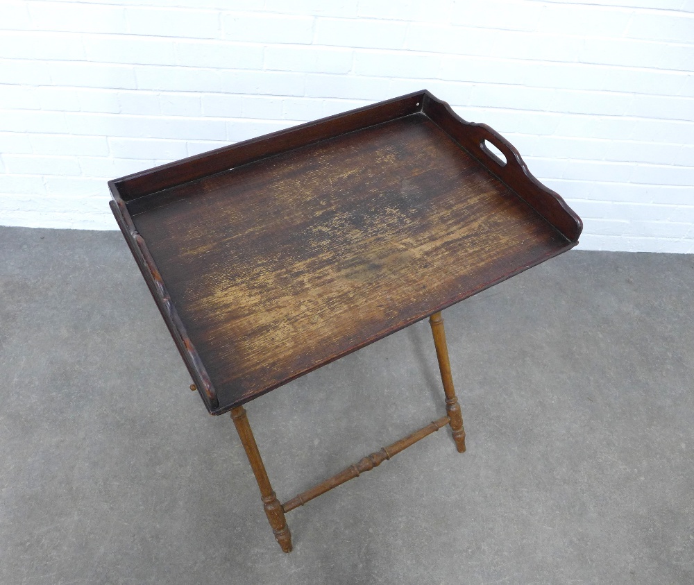 Butlers tray and stand, 69 x 76 x 48cm. - Image 2 of 2