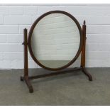 Mahogany dressing table mirror, 50 x 52cm.
