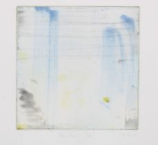 CALUM MCCLURE (SCOTTISH CONTEMPORARY) PALE SHOWERS BLUE, etching with aquatint, signed bottom right,