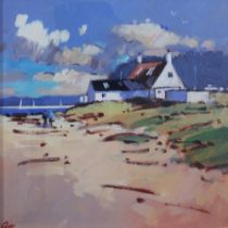 JAMES ORR (SCOTTISH 1931 - 2019), SEAMILL, acrylic on board, signed, framed under glass, titled