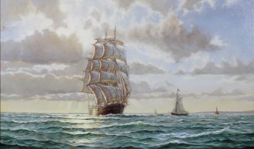 RODNEY CHARMAN (1944-), THE HOMECOMING - THE CLIPPER OBERON 1879, oil on canvas, signed and dated