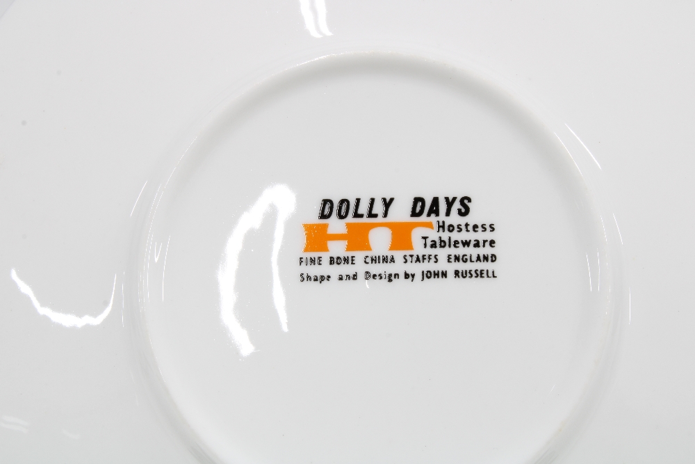 Dolly Days Hostess tableware designed by John Russell (24) (one saucer repaired) - Image 2 of 3