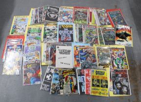 Box containing a collection of vintage DC And Image comics etc