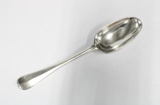 18th century Scottish silver table spoon, Hanoverian pattern with rat tail bowl, Colin McKenzie,