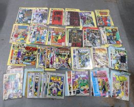 Collection of vintage Marvel comics, including the X-men, Marvel Team-up, Wolverine etc