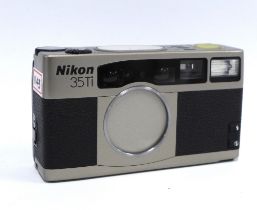 Nikon 35 Ti 35mm Camera, serial no 5040758, with manual and makers box