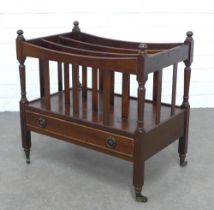 Mahogany Canterbury, 56 x 54 x 36cm.