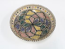 North African Charger with geometric motif 31cm