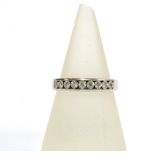 9ct white gold & diamond eternity ring