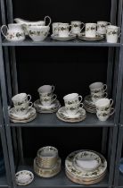 Royal Doulton Larchmont pattern dinner service with teaset (a lot)