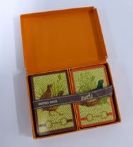 Boxed set of Hermes playing cards, cards are 85 x 55mm