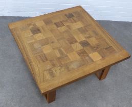 Cado of Denmark, coffee table with parquetry top, 80 x 40cm.
