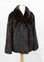 Ladies mink jacket with bracelet length sleeves