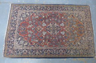 Persian Kashan rug, 206 x 130cm.