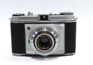 Kodak Retinette camera with brown leather carry case