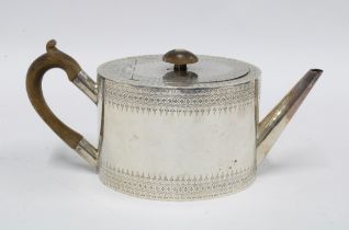 Victorian silver teapot , London 1882
