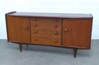 Mid century Volnay teak sideboard designed by John Herbert for Youngers, of neat proportion with