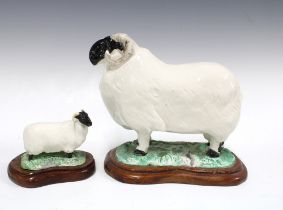 David Sharp for Bayer sheep together with a larger example with losses (2) 28 x 23cm.