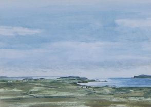 HWR ALLAN, SKYE JOURNEY, watercolour, signed and framed under glass, 35 x 25cm