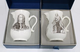 Royal Worcester Dr. John Wall commemorative jug and another (2) 14cm.