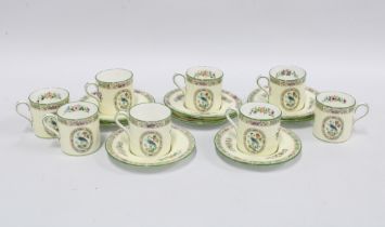 Set of eight Wedgwood coffee cans and and saucers. (8)