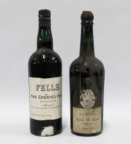 A.J. da Silva Quinta Do Noval 1955 vintage port, bottled in 1957, together with a bottle of Fells