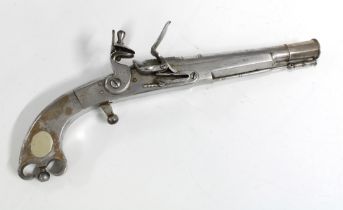 Scottish steel pistol replica, 32cm long
