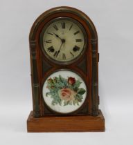 Early 20th century Japanese mantle clock, 28 x 44cm.