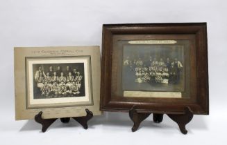 EARLY FOOTBALL INTEREST: Framed Leith St Andrews F.C team photo together with a Leith Caledonian