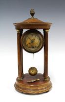 Portico style mantle clock, 33 x 16cm.