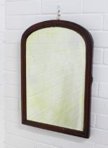 Mahogany framed mirror, 39 x 56cm.