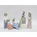 Six Nao Spanish porcelain figures, 27cm. (6)