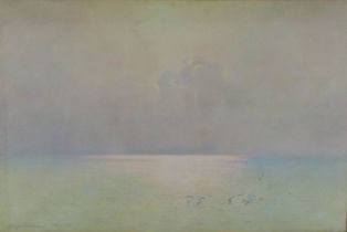 GEORGE COCKRAM, R.I., R.C.A. (British 1861-1950) THE SILENT SEA, signed watercolour, framed under