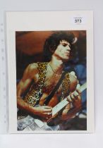 KEITH RICHARDS, autograph signed photograph, with Frasers Autographs receipt, image size 20 x 26cm