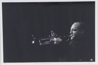 WILLIAM ELLIS, RYAN QUIGLEY - GLASGOW JAZZ FESTIVAL, black and white photograph, signed in pencil